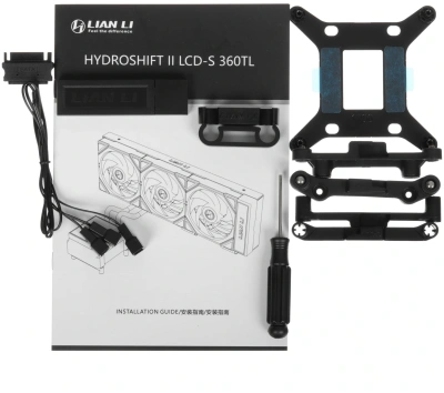 Система водяного охлаждения Lian-Li HydroShift II LCD-S 360TL ARGB Soc-AM5/AM4/1700/1851 черный 4-pin 33dB Al LCD Ret (G89.GHS2LCDS36TB.R0)