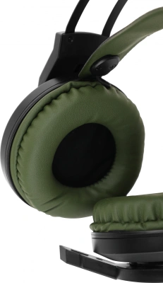 Наушники с микрофоном A4Tech Bloody J450 черный/зеленый 1.8м мониторные оголовье (J450)