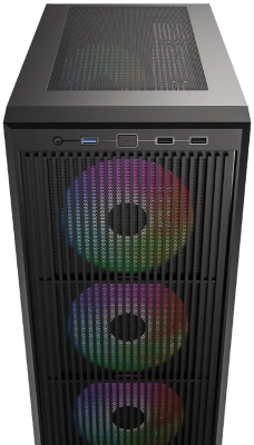 Корпус ID-Cooling Ware 310 черный без БП ATX 6x120mm 2xUSB2.0 1xUSB3.0 audio bott PSU