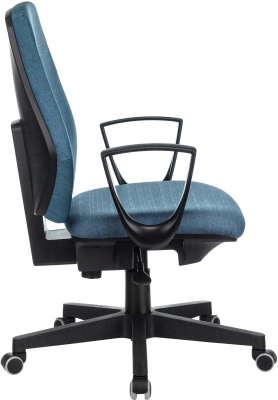 Кресло Бюрократ CH-545 синий 38-415 крестов. пластик