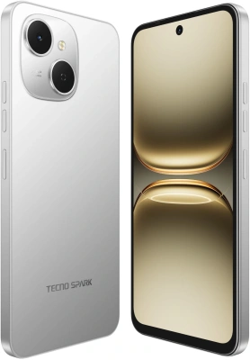 Смартфон Tecno Spark 40C 256Gb 8Gb серый моноблок 3G 4G 2Sim 6.67" 720x1600 Android 15 13Mpix 802.11 a/b/g/n/ac/ax GPS GSM900/1800 Protect FM microSD max1024Gb