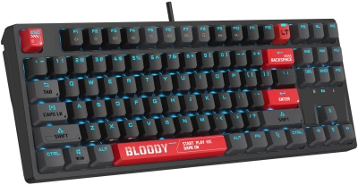 Клавиатура A4Tech AT87 черный/красный USB for gamer LED кабель 1.8м