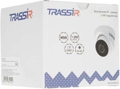 Камера видеонаблюдения IP Trassir TR-D4S1 3.6-3.6мм цв. корп.:белый