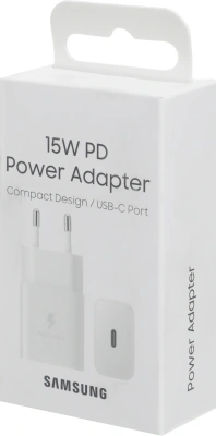 Сетевое зар./устр. Samsung EP-T1510N 15W 2A+1.67A (PD) USB Type-C Samsung белый (EP-T1510NWEGEU)