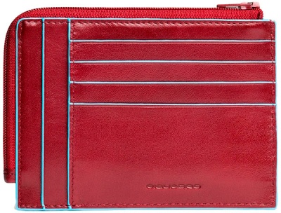 Чехол для кредитных карт Piquadro Blue Square PU1243B2R/R красный натур.кожа