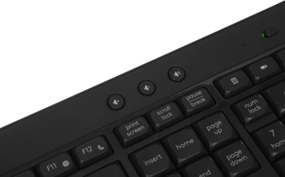 Клавиатура + мышь Logitech MK540 клав:черный мышь:черный USB беспроводная slim Multimedia (920-008691)