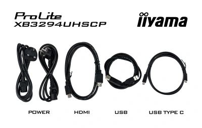 Монитор Iiyama 32" ProLite XB3294UHSCP-B1 черный VA LED 2ms 21:9 HDMI M/M матовая HAS 400cd 178гр/178гр 3440x2160 75Hz DP 4K USB 9.7кг