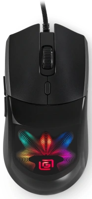 Мышь Оклик 714GM черный оптическая 7200dpi USB 6but (1620717)