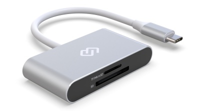 Устройство чтения карт памяти USB Type-C Digma CR-C2501-S серебристый