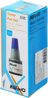 Краска штемпельная Kw-Trio 290072 оттис.:синий 24мл