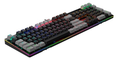 Клавиатура A4Tech B808N механическая черный/серый USB for gamer LED (B808N (RAVEN)) кабель 1.8м