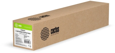 Бумага Cactus CS-PC140-61030 24"(A1) 610мм-30м/140г/м2/белый матовое универсальная (с покрытием) втулка:50.8мм (2") (упак.:1рул)