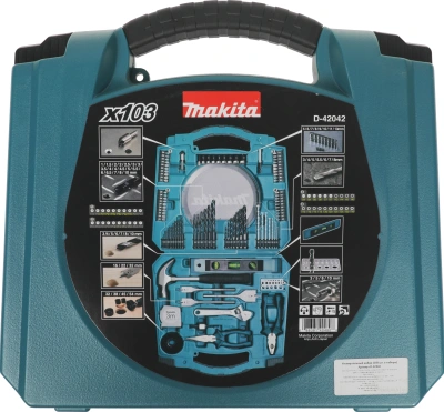 Набор принадлежностей Makita D-42042 103 предмета (жесткий кейс)