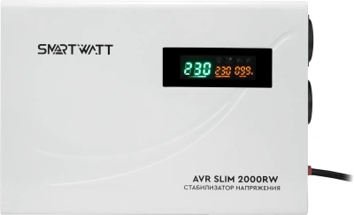 Стабилизатор напряжения Smartwatt AVR Slim 2000RW 2000ВА белый