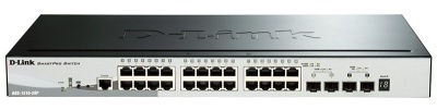 Коммутатор D-Link DGS-1510-28P/A1A (L2+) 24x1Гбит/с 2SFP 2SFP+ 24PoE 193W управляемый