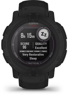 Смарт-часы Garmin Instinct 2 Solar 45мм 0.9" AMOLED корп.черный рем.черный (010-02627-03)