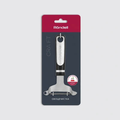 Овощечистка Rondell Craft RD-1874 черный/стальной упак.:картонная подложка