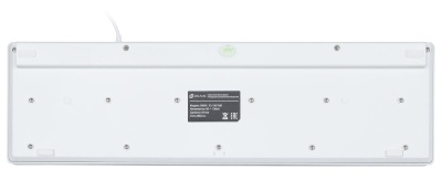 Клавиатура Оклик 500M белый USB slim Multimedia (1061586) кабель 1.5м