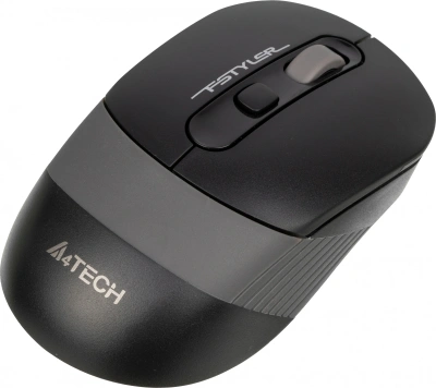 Мышь A4Tech Fstyler FG10S черный/серый оптическая 2000dpi silent беспров. USB для ноутбука 4but (FG10S GREY)