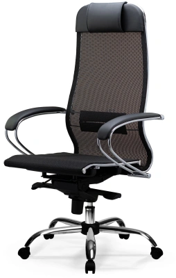 Кресло Метта S-1.04 Infinity Easy Clean сетка с подголов. крестов. металл хром (комплект 1шт)