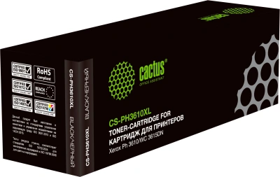 Картридж лазерный Cactus CS-PH3610XL 106R02732 черный (25300стр.) для Xerox Phaser 3610/WC 3615DN с чипом