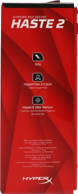 Мышь HyperX Pulsefire Haste 2 черный оптическая 26000dpi USB 5but (6N0A7AA)