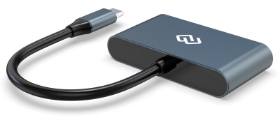 Устройство чтения карт памяти USB Type-C Digma CR-CA2512-G серый