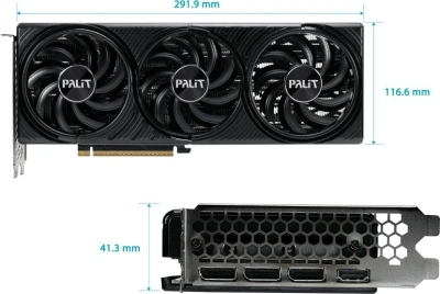 Видеокарта Palit PCI-E 5.0 PA-RTX5070 Infinity 3 OC NVIDIA GeForce RTX 5070 12Gb 192bit GDDR7 2325/28000 HDMIx1 DPx3 HDCP Ret