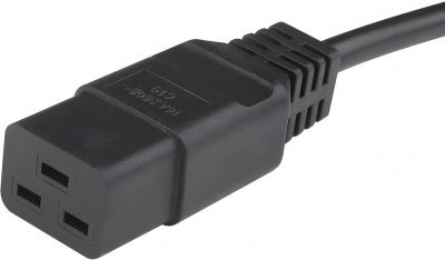Шнур питания Hyperline PWC-IEC19-SHM-1.8-BK C19-Schuko проводник.:3x1.5мм2 1.8м 250В 16А (упак.:1шт) черный