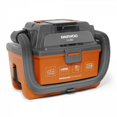 Строительный пылесос Daewoo DAVC 1621Li SET 200Вт (уборка: сухая/сбор воды/выдув) оранжевый