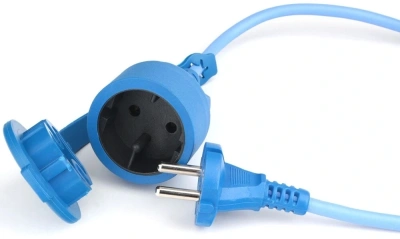 Сетевой удлинитель Powercube PC-2F-R-10(IP) 10м (1 розетка) синий (коробка)