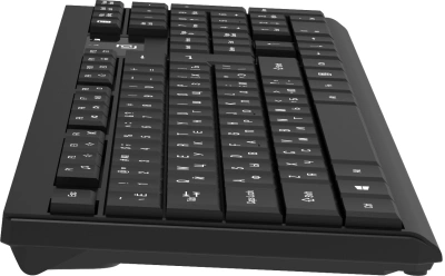 Клавиатура + мышь Оклик S269W клав:черный мышь:черный USB беспроводная slim Multimedia (2070303)