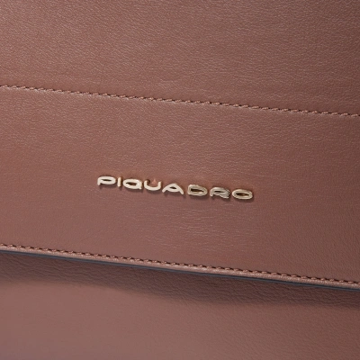 Сумка женская Piquadro Circle BD6777W92/MBE коричневая/бежевая натур.кожа