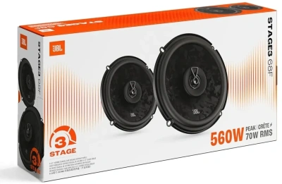 Колонки автомобильные JBL Stage3 68F (без решетки) 560Вт 92дБ 3Ом 16.5см (6 1/2дюйм) (ком.:2кол.) коаксиальные двухполосные