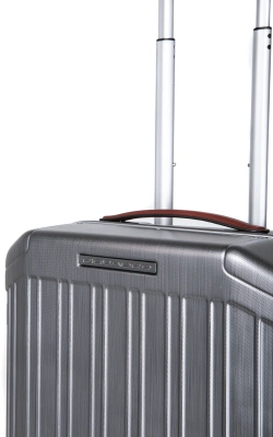 Чемодан Piquadro PQ-LM (BV4425PQLM/NCU) 40x55x20см 37л. 3.46кг. поликарбонат/натур.кожа темно-серый