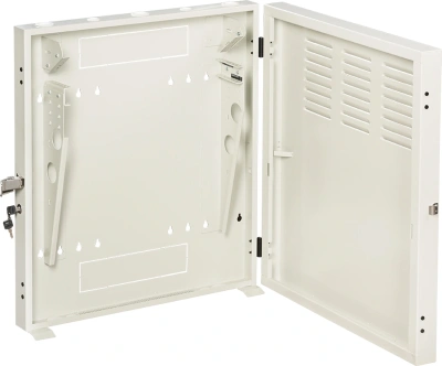 Шкаф коммутационный Lanmaster (TWT-CBVRT-2U-6X7-GY) настенный 2U 650x114мм пер.дв.металл направл.под винты 68кг серый 505мм 19кг 741мм IP20 сталь