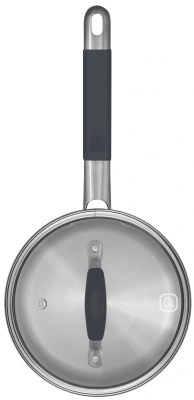 Ковш Rondell Stern RDS-008 1.9л. d=16см (с крышкой) темно-серый