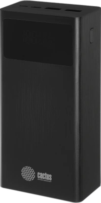 Мобильный аккумулятор Cactus CS-PBFSKA-30000 30000mAh 22.5W 4.5A USB-A/USB-C черный