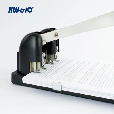 Дырокол Kw-Trio Heavy Duty 952 макс.:150лист. металл/пластик черный отв.:2 с линейкой