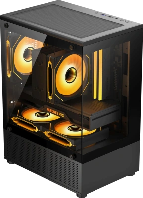 Корпус Accord ACC-UE2B черный без БП mATX 1xUSB3.0 audio bott PSU