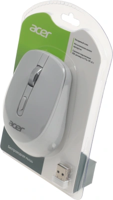 Мышь Acer OMR310 светло-серый оптическая 1600dpi беспров. BT/Radio USB 7but (ZL.MCECC.033)