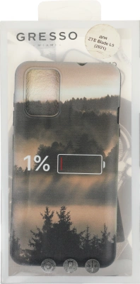 Чехол (клип-кейс) Gresso для ZTE Blade L9 Meridian черный/бежевый (GR17AAAE9056)