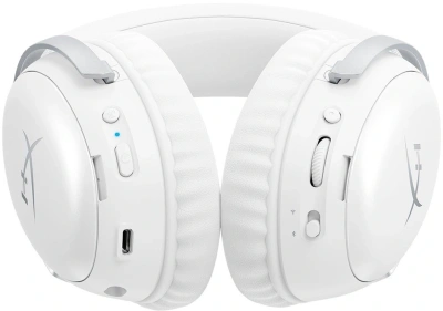 Наушники с микрофоном HyperX Cloud III S Wireless белый 0.5м мониторные BT оголовье (AX6G1AA)