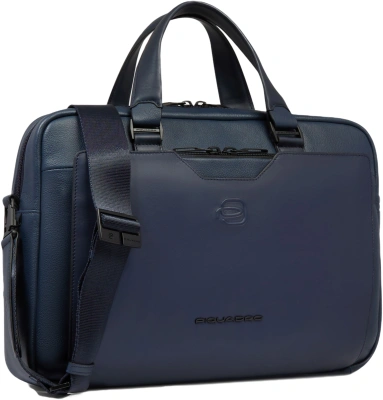 Деловая сумка мужская Piquadro Ael CA6920S142/BLU с отделением для ноутбука 14" синяя натур.кожа