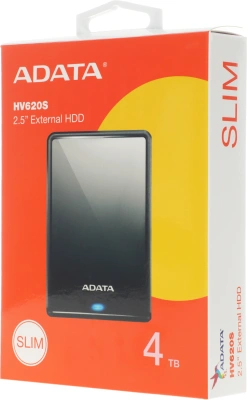 Жесткий диск A-Data USB3.1 4TB AHV620S-4TU31-CBK HV620S 2.5" черный