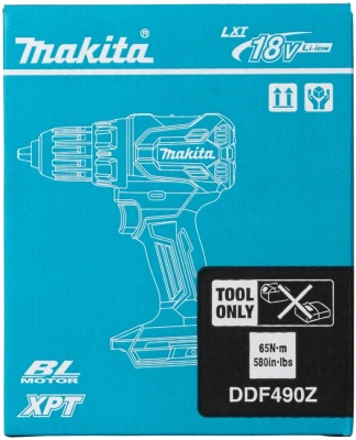 Дрель-шуруповерт Makita DDF490Z аккум. патрон:быстрозажимной