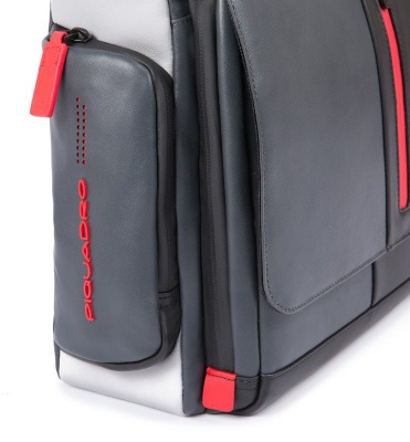 Сумка мужская Piquadro Urban CA1592UB00/GRN с отделением для ноутбука 14" серая/черная натур.кожа