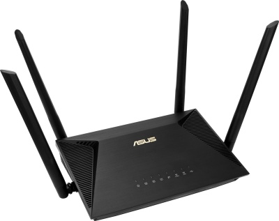 Роутер беспроводной Asus RT-AX53U AX1800 10/100/1000BASE-TX/4G ready черный