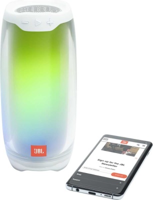 Колонка порт. JBL Pulse 4 белый 20W 1.0 BT 10м 7260mAh (JBLPULSE4WHTAM)