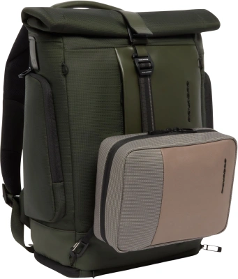 Рюкзак Piquadro Sync CA7190W145/VE хаки натур.кожа/нейлон